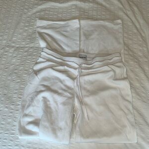 Aritzia White flare leg pants